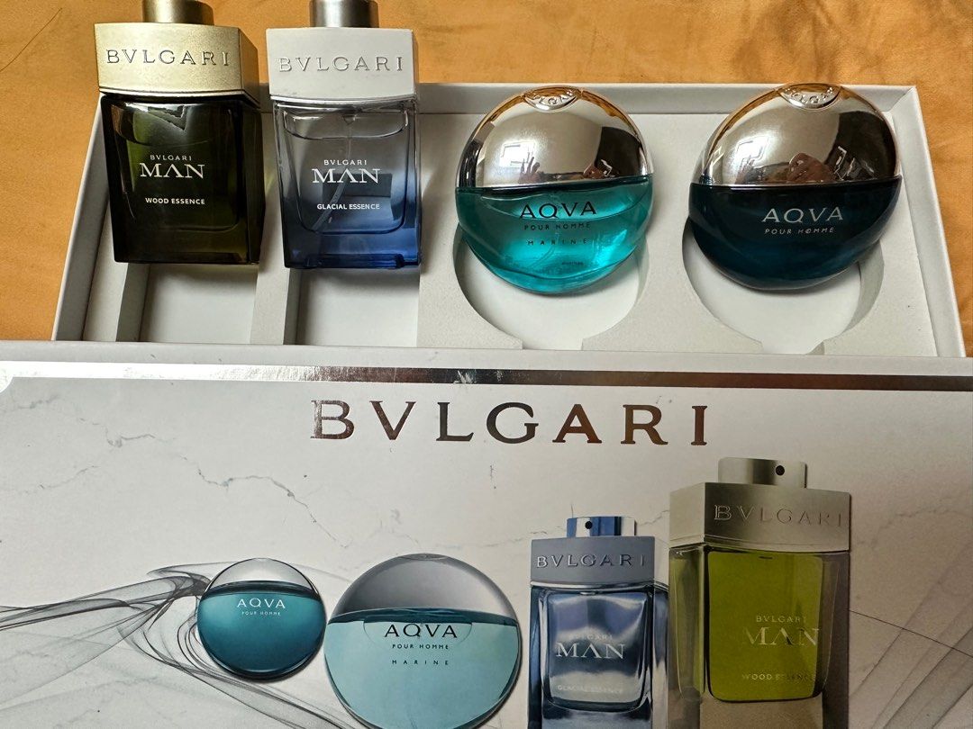 BVLGARI EDT for men 4 pcs perfume sets gift set with box Beauty Personal Care Fragrance Deodorants on Carousell
