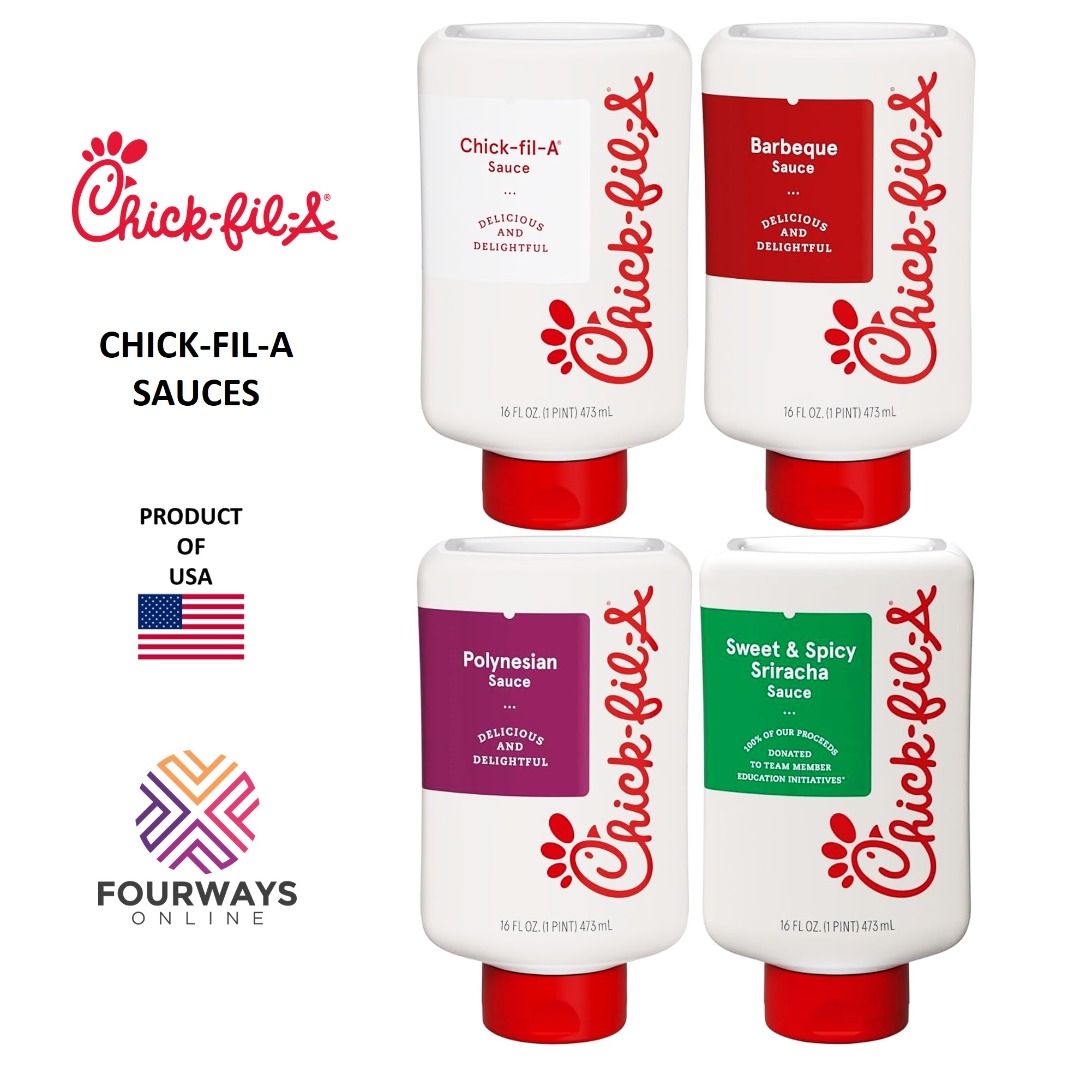 Chick-fil-A Sauces 473ml (Category: Packaged & Instant Food) located in Makati City. Submitted by fourwaysonlineph (Listing ID 1312457429, Image 1). Description: Chick-fil-A Sauce 473ml 100% Original and Authentic Imported from USA EXPIRATION: 2024 December 16 More sauce for the sharing. Bring home Chick-fil-A's most iconic sauces. Chick-fil-A sauce is a favorite with notes of honey mustard and a smokey tang for a rich and bold flavor. Delicious 