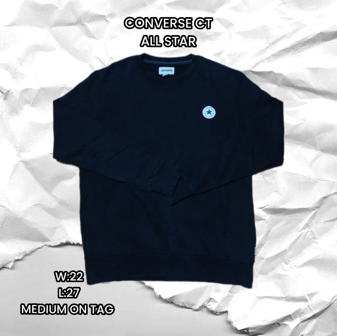 CONVERSE SWEATSHIRT Men s Fashion Tops Sets Hoodies on Carousell