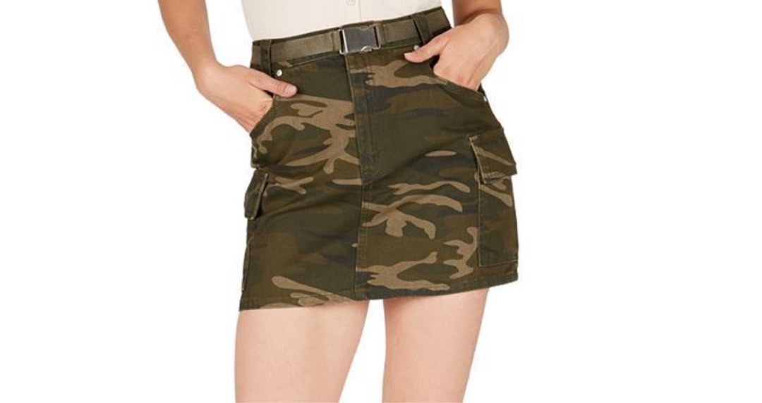 Camo skirt cotton on sales
