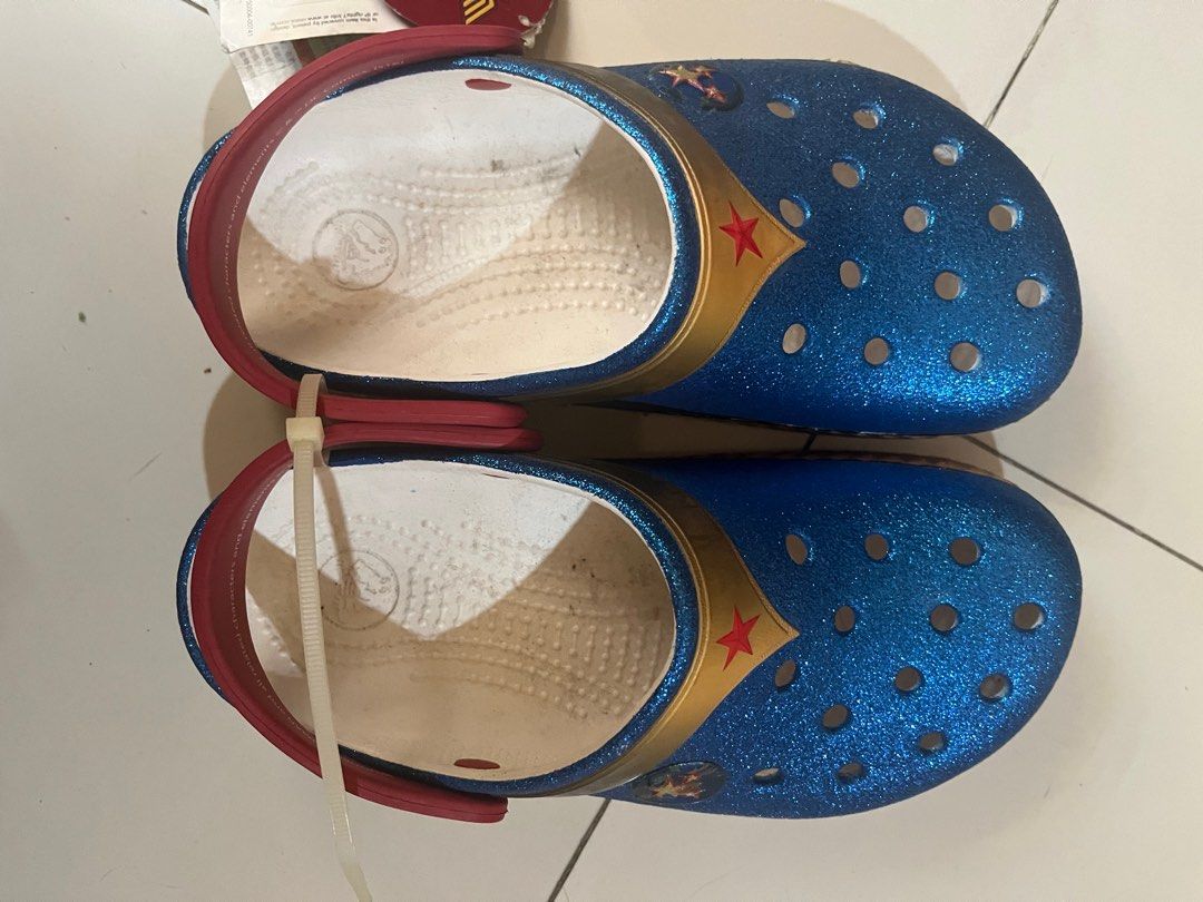 Crocs Wonder Woman Size 4 M 6 W Women s Fashion Footwear Slippers and slides on Carousell