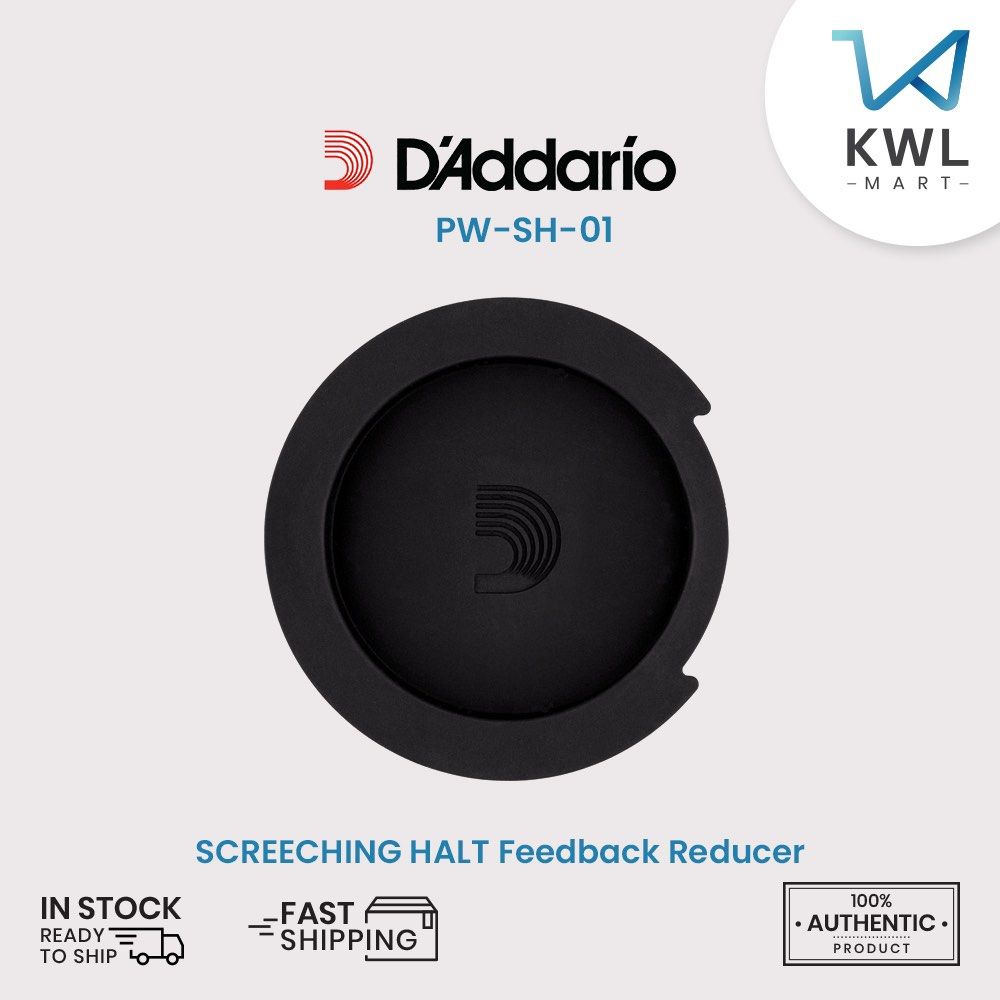 D'Addario Screeching Halt Riduttore Feedback Per Chitarra Acustica - PW SH 01