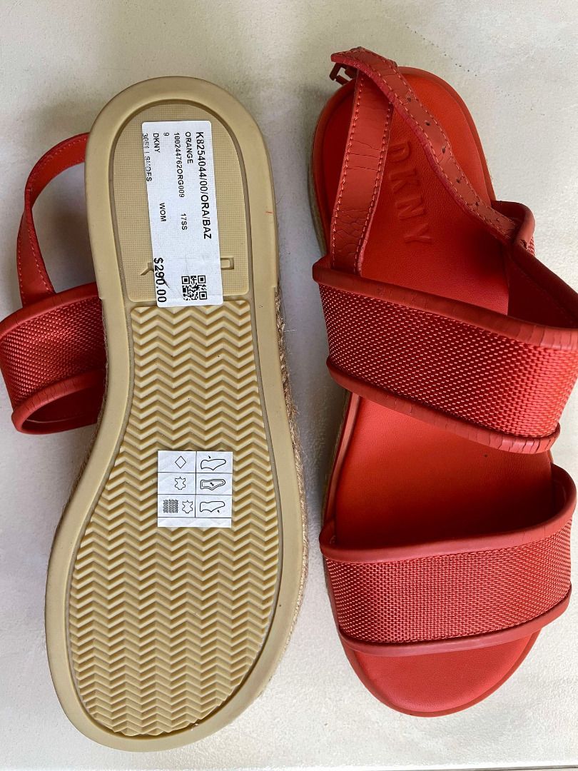 Dkny red sandals top