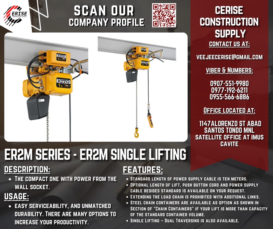 ER2M Series - ER2M Single Lifting, Commercial & Industrial ...