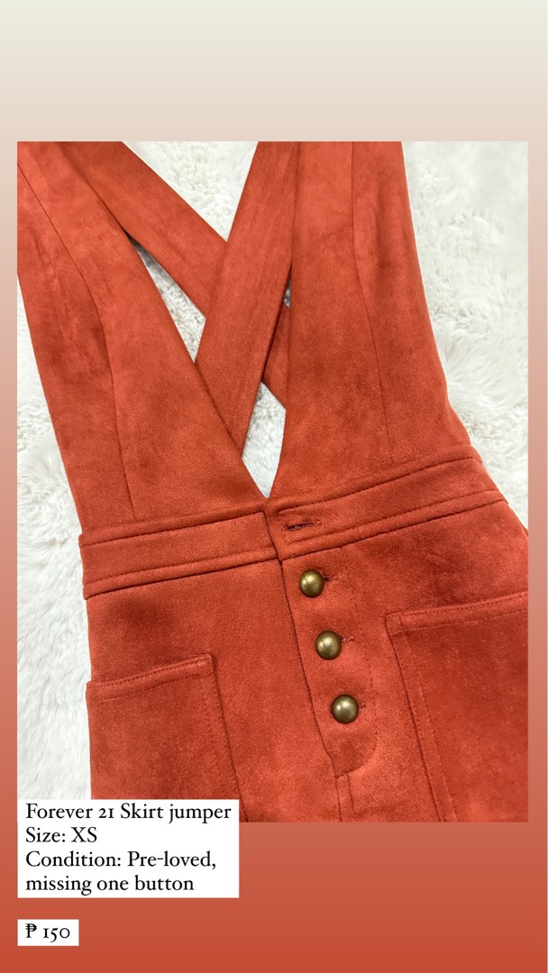 Forever 21 suede jumper x skirt Women s Fashion Bottoms Skirts on Carousell