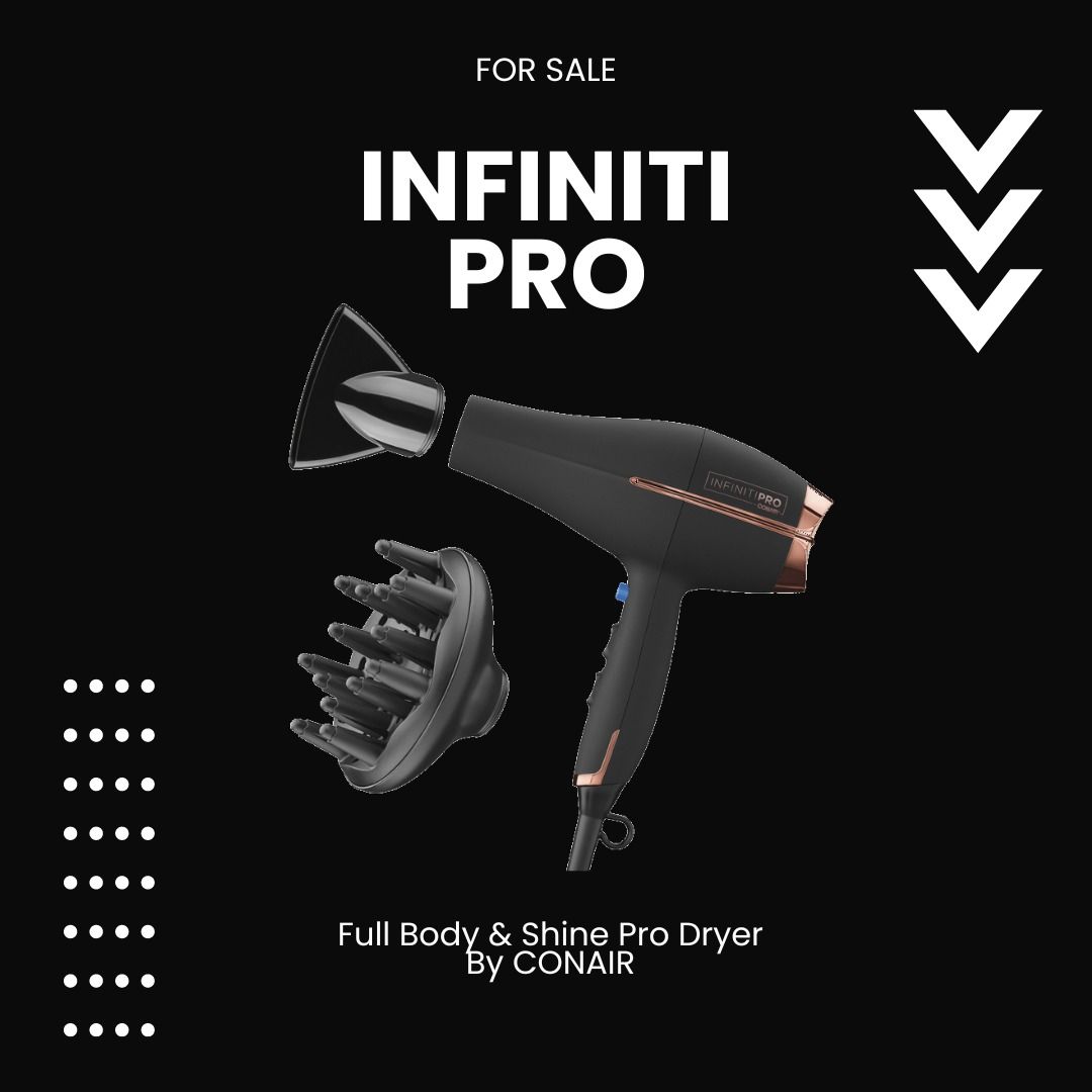 INFINITI PRO Full Body Shine Pro Hair Dryer CONAIR Brand New With Diffuser Attachment Beauty Personal Care Hair on Carousell