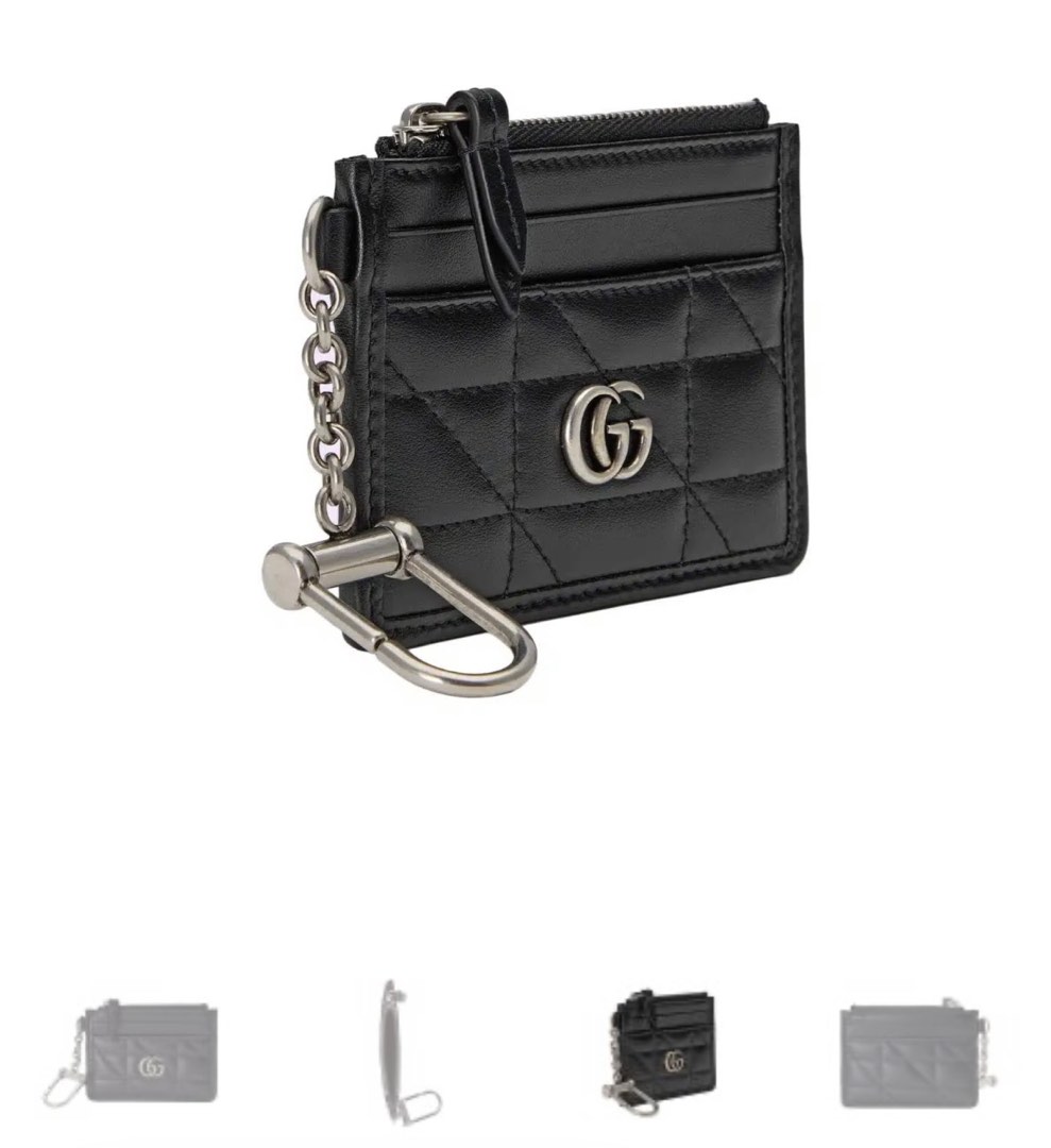 Gg marmont keychain wallet 2025