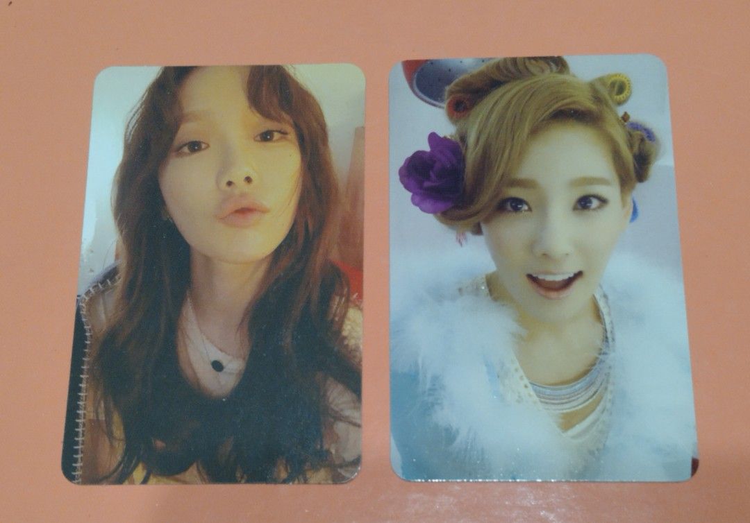 Girls' Generation Taeyeon Photocards (Category: K-Wave Merchandise) located in Quezon City. Submitted by lois_bns (Listing ID 1312453164, Image 1). Description: Taeyeon Photocards My Voice - 400 Twinkle TTS - 450 (SMTown Museum PC) +10 for toploader.
