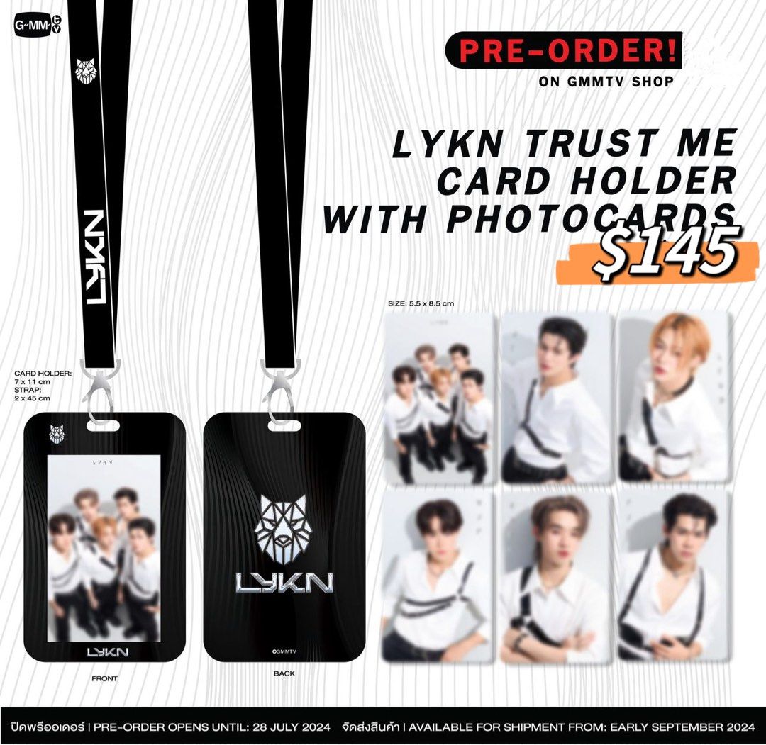 【LYKN】CARD HOLDER カードホルダー GMM LYKYOU CARD HOLDER WITH LYKN PHOTOCARD