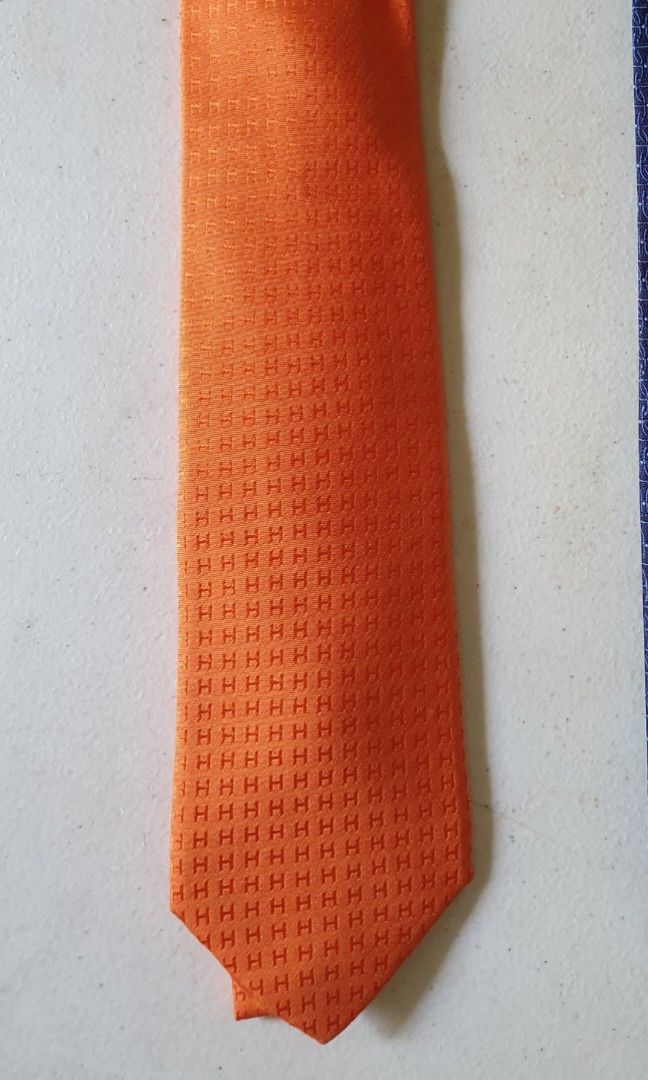 Hermes Necktie (Category: Luxury Accessories) located in Manila. Submitted by mybrandshop (Listing ID 1312346077, Image 1). Description: Hermes Necktie Authentic in Good condition can be a tie or bag accessory dry cleaning done no inclusion.