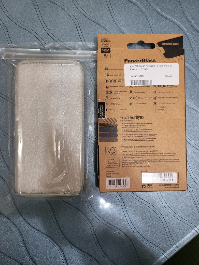 Iphone 13 pro max case with protector (Category: Cases & Sleeves) located in Manila. Submitted by popster21 (Listing ID 1312445386, Image 2). Description: crystal case with original panzel glass protector high quality.