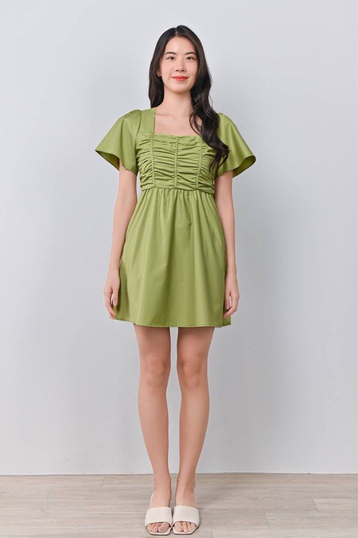 helsa matte jersey off shoulder maxi dress - Elm - 20% Off Size:One Size Fits Most