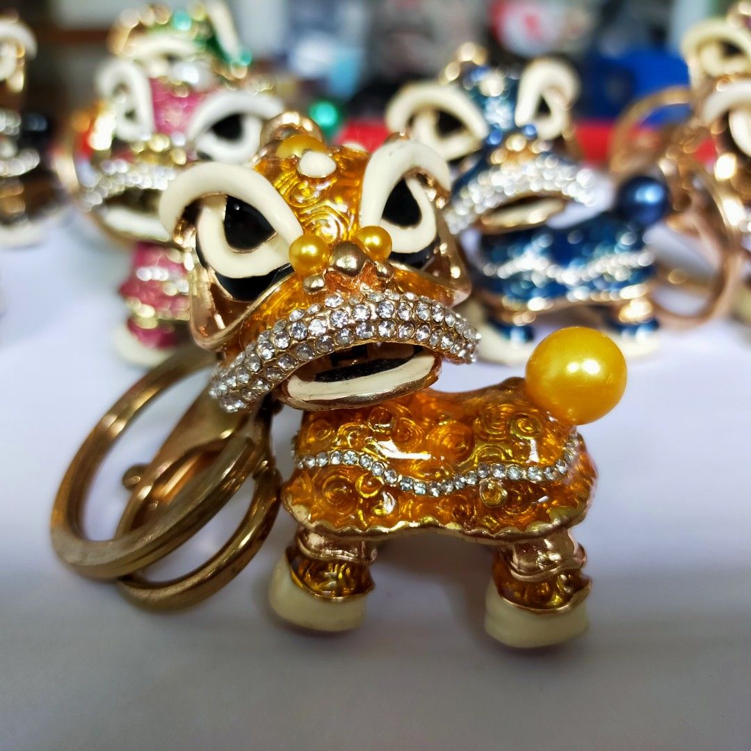 Lion dance keychain sales
