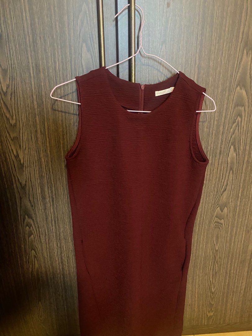 Maroon Tight Fit Dress