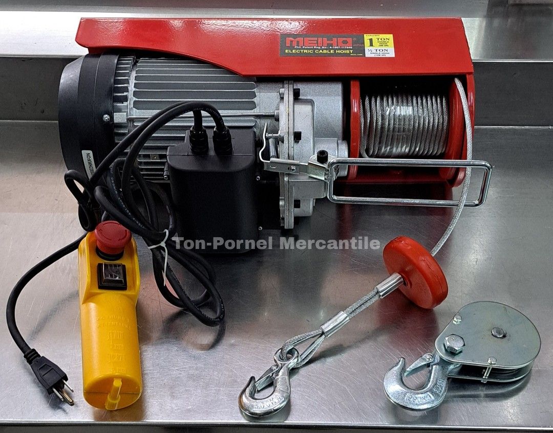 MEIHO ELECTRIC CABLE HOIST (Category: Construction Tools & Equipment) located in Manila. Submitted by tonpornel (Listing ID 1312307109, Image 2). Description: Ton-Pornel Mercantile • We supply Powertools, Hardware tools, Plumbing, Paints, Electrical and Construction materials • We offer Paint Mixing and Powertools Repair Visit us: 38 Marcos Highway Mayamot, Antipolo City https://maps.google.com/?cid=1384230075759805792&entry=gps Store hours Mon t