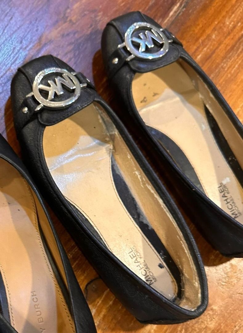 Michael kors black flat shoes shop