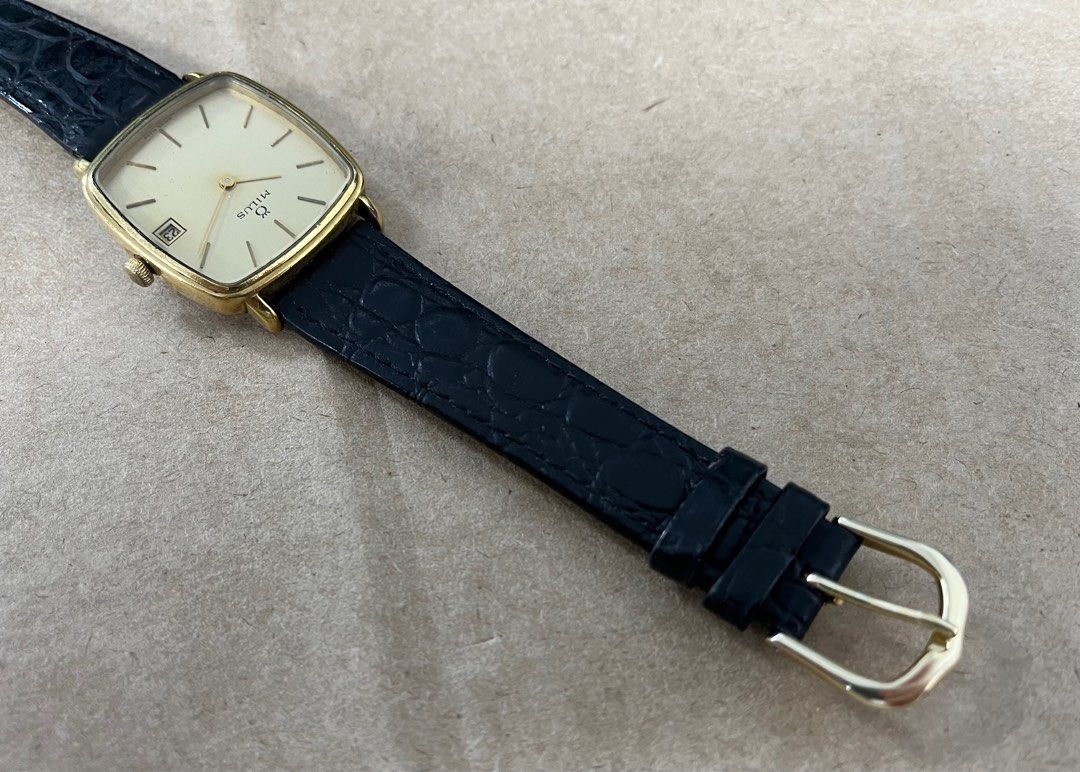 Milus Swiss Made watch 美力士手動機械腕錶 (走時過慢，當維修parts賣）
