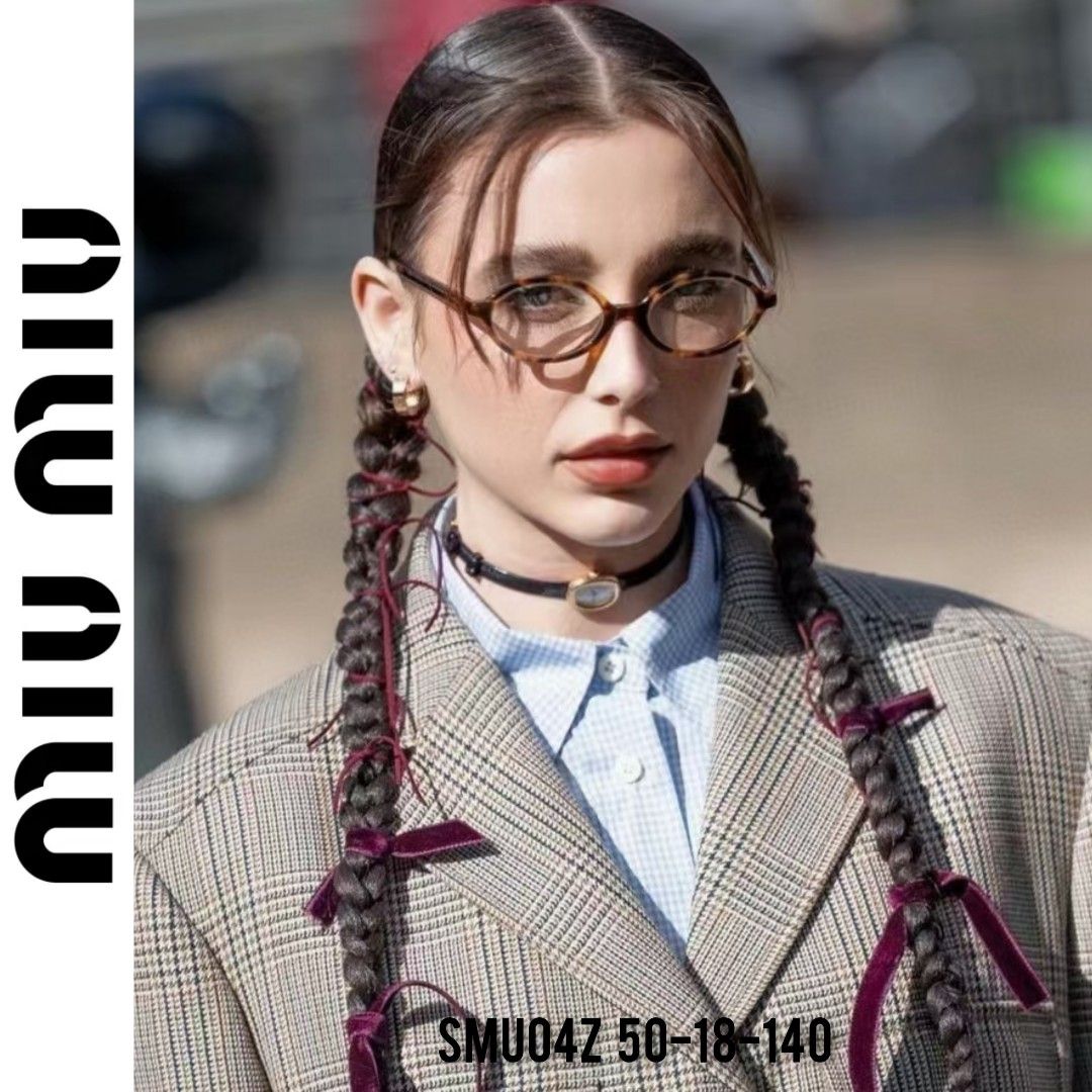 miu miu smu04z oval glasses 2024