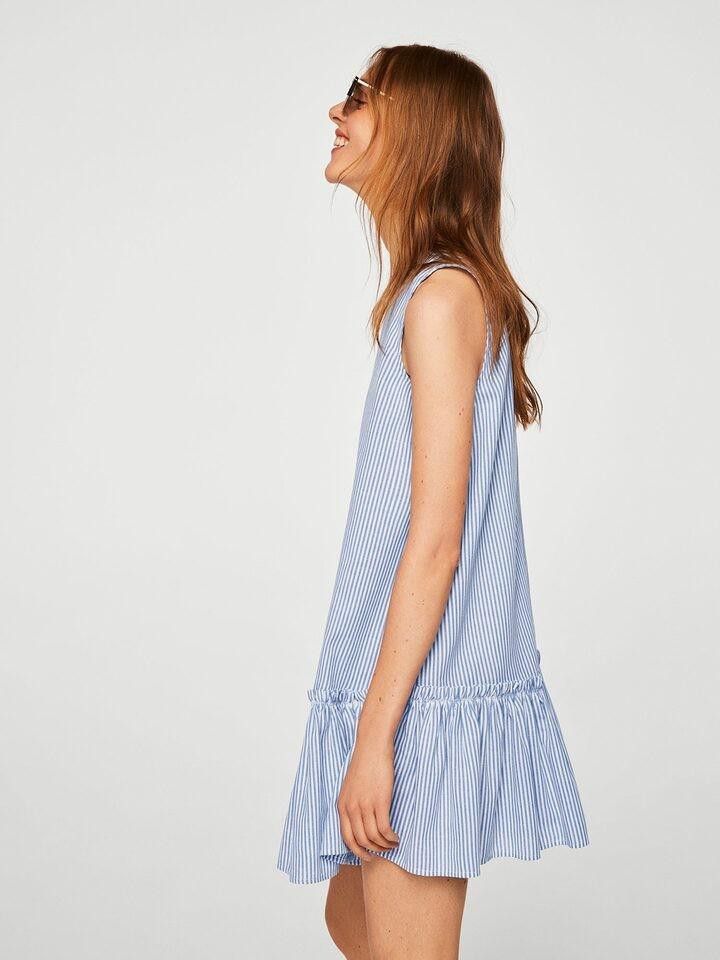 Mango short ruffle dress clearance
