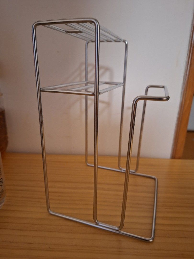 MUJI 無印良品 不鏽鋼廚具收納架 置物架 多功能金屬刀架 砧板架 刀具架, 傢俬&家居, 浴室、廚房用品配件 - Carousell