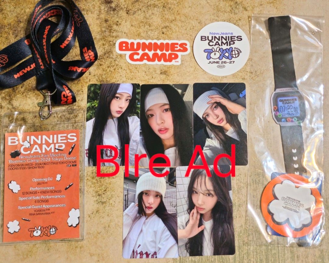 NewJeans Bunnies Camp小卡連入場特典, 興趣及遊戲, 收藏品及紀念品, 韓流- Carousell