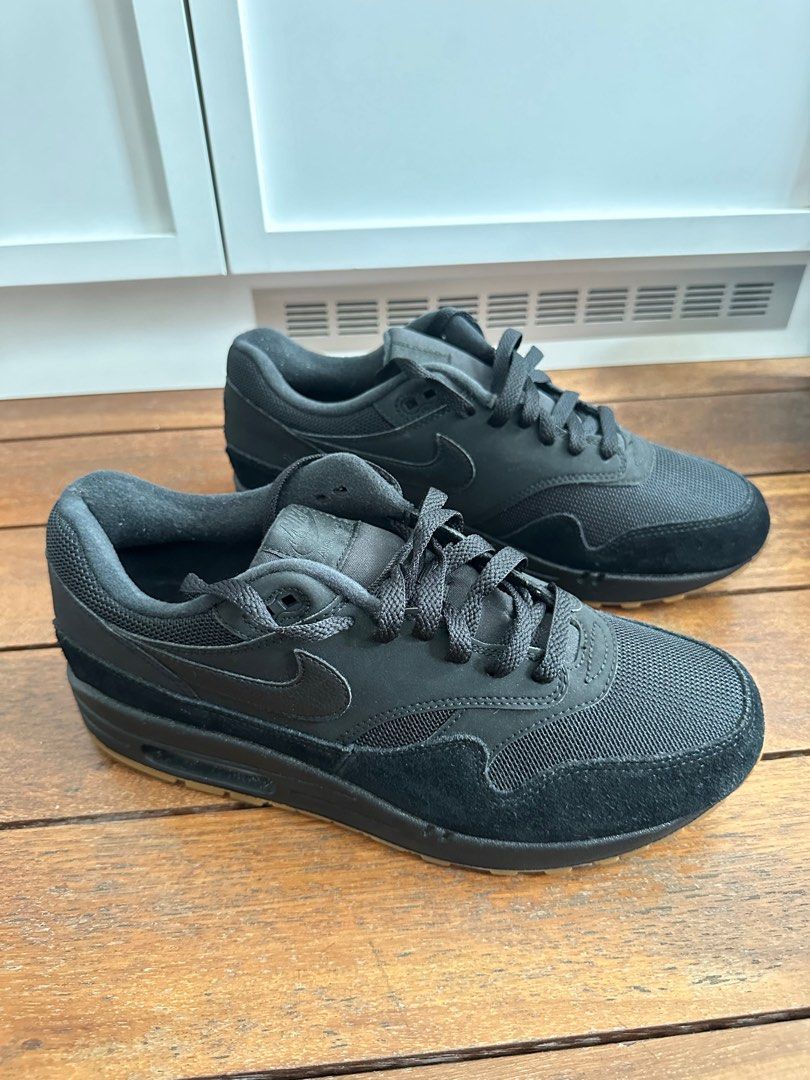 Nike Air Max 1 Black Gum Sole Men s Fashion Footwear Sneakers on Carousell