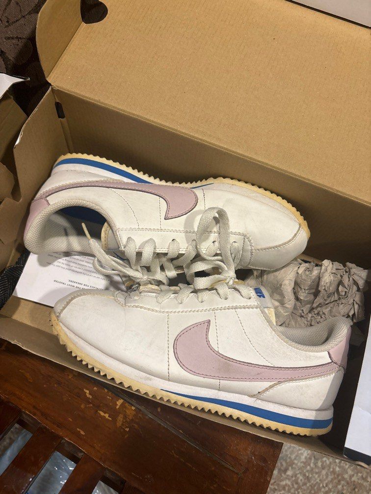 nike cortez lilac and blue Women s Fashion Footwear Sneakers on Carousell