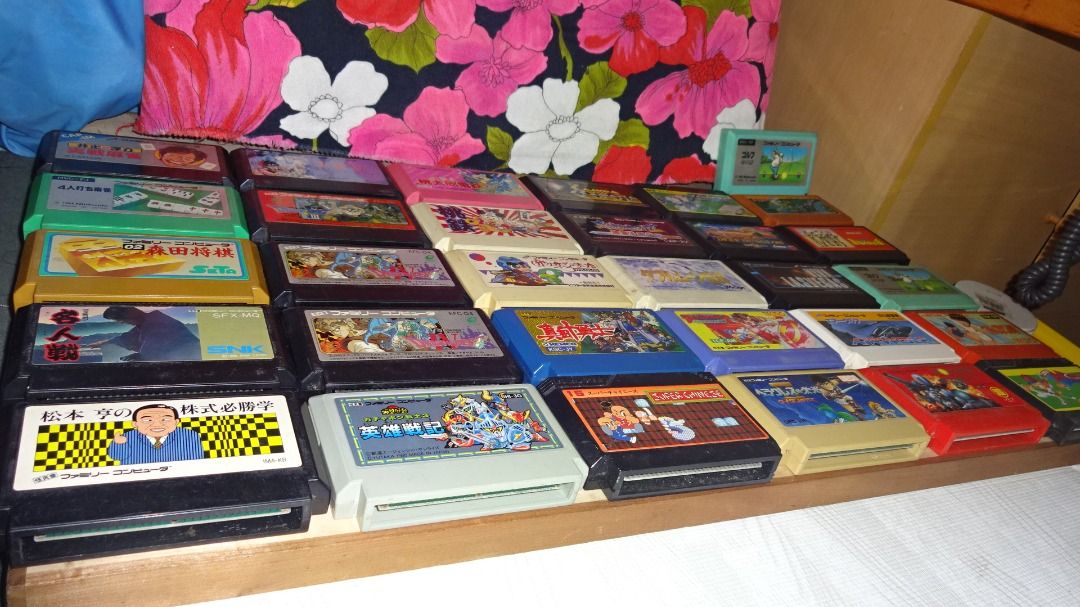 Nintendo Famicom NES Rom Game Cartridges (Category: Nintendo) located in Paranaque City. Submitted by kutoi.ancheta (Listing ID 1312377809, Image 3). Description: Nintendo Famicom NES Rom Game Cartridges ₱700 each Meijinsen Shogi Morita Shogi 4-Player Mahjong Ide Yousuke Meijin no Jissen Mahjong SD Gundam Gachapon Senshi 3 Eiyuu Senki Super Momotaro Dentetsu Momotaro Dentetsu Sanada Juu Yuushi Juyushi Ten Braves Cosmo Genesis Family Stadium Baseb