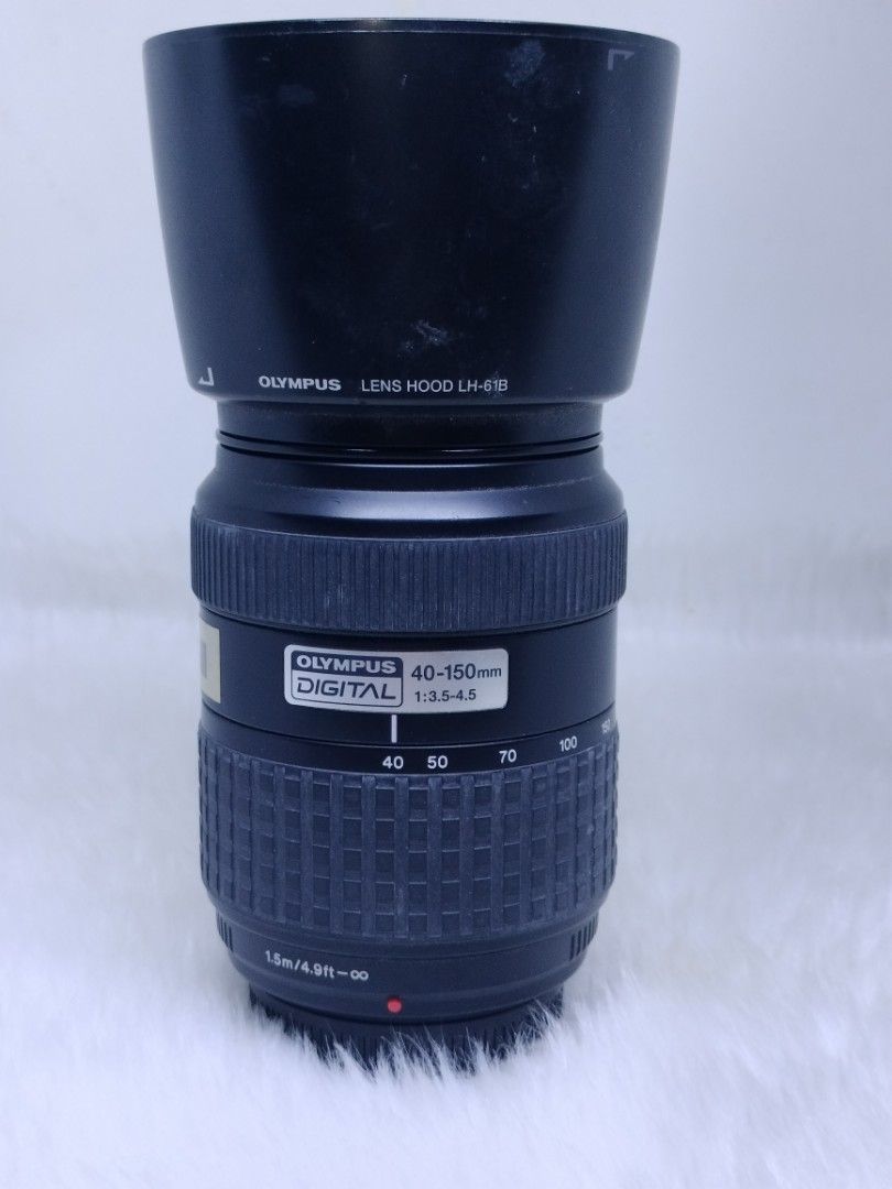 olympus 40-150 mm lens (Category: Lens & Kits) located in Manila. Submitted by ultimogizmos (Listing ID 1312430538, Image 1). Description: olympus 40-150 mm lens for olympus dslr slight fungus wont affect performance unit lens hood front and rear cap last price.