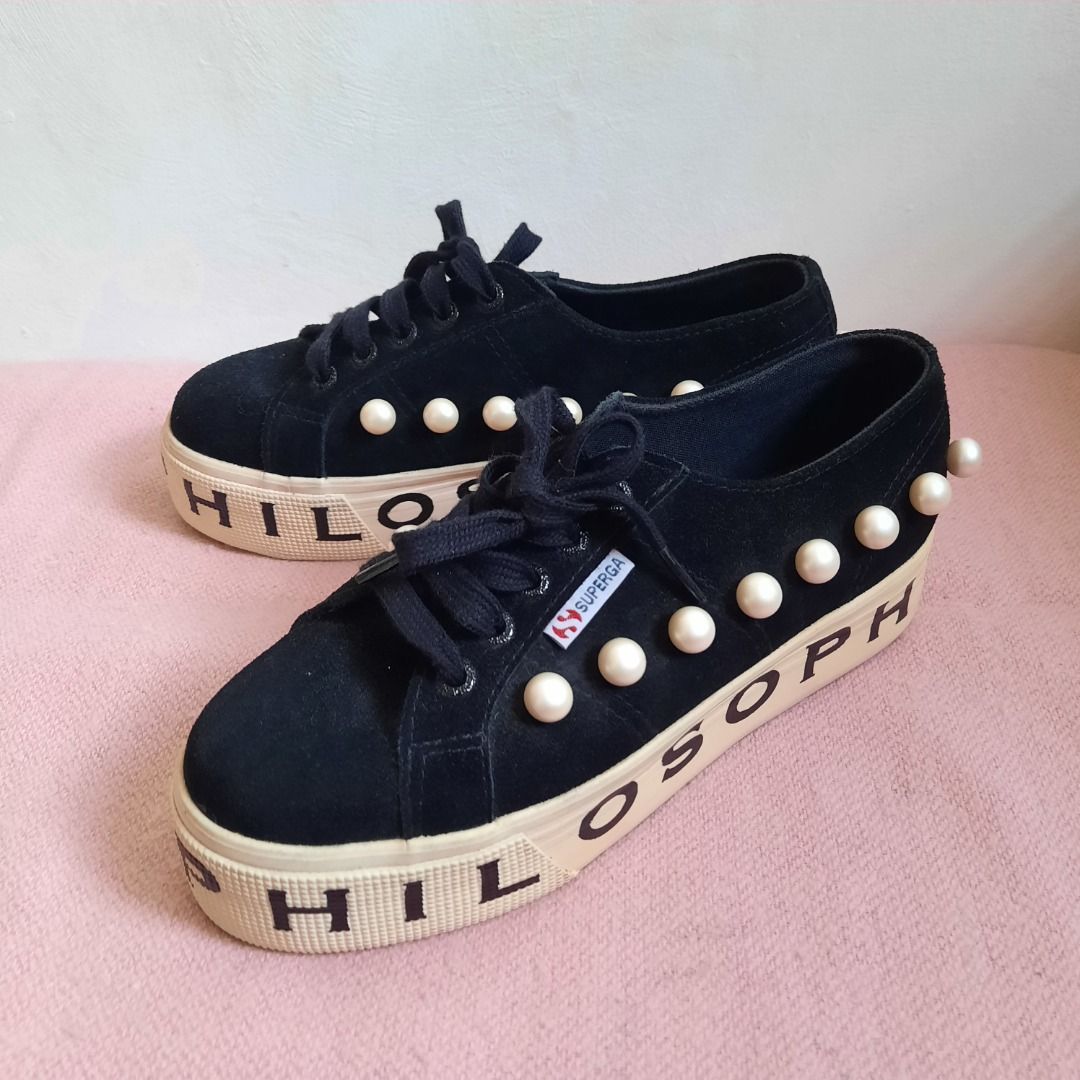 Original Superga x Philosophy pearl Platform Sneakers