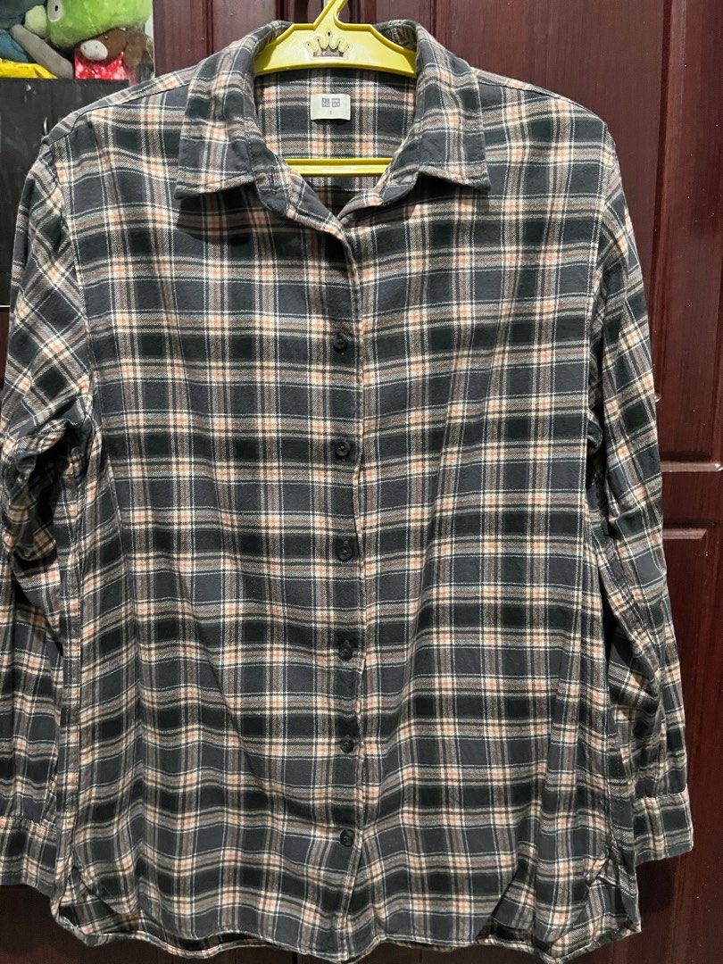 Uniqlo checkered polo online