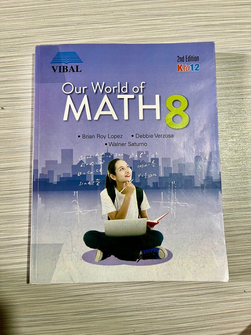 Our Wed of Math Grade 8 Vibal UST (Category: Textbooks) located in Manila. Submitted by mrtnkthri (Listing ID 1312344501, Image 1). Description: UST EHS BOOKS GRADE 8 1. Technology & Livelihood Education (Second Edition) - Phoenix / Like New 420.00 2. We Celebrate God’s Love - Vibal / Well Used 200.00 3. Language in Literature Afro-Asian Literature - Vibal / Almost New 400.00 4. Exploring Life Through Science Series (Third Edition) - Phoenix / We