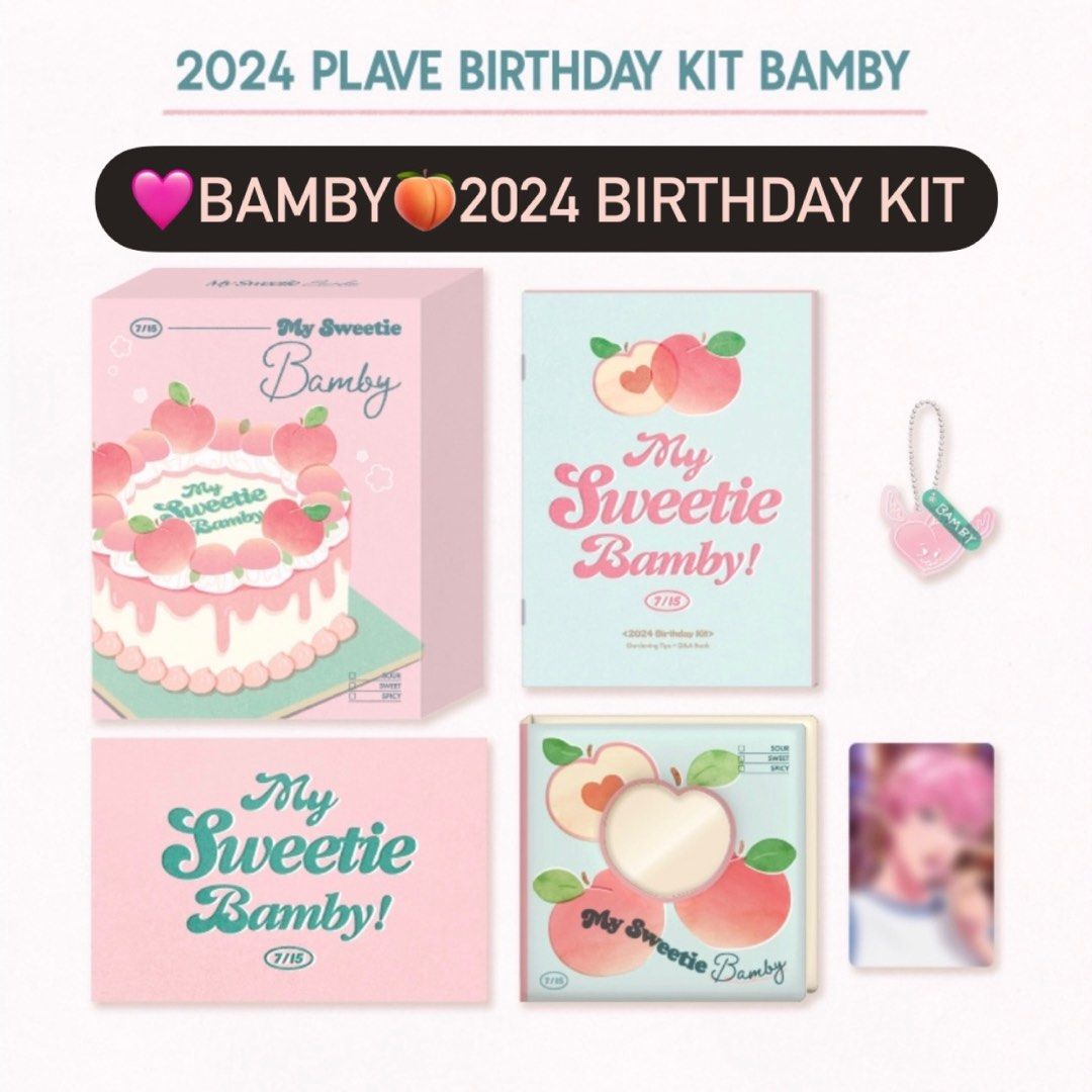全新未拆🩷Plave Bamby🍑2024 birthday kit 生日禮盒卡冊小卡