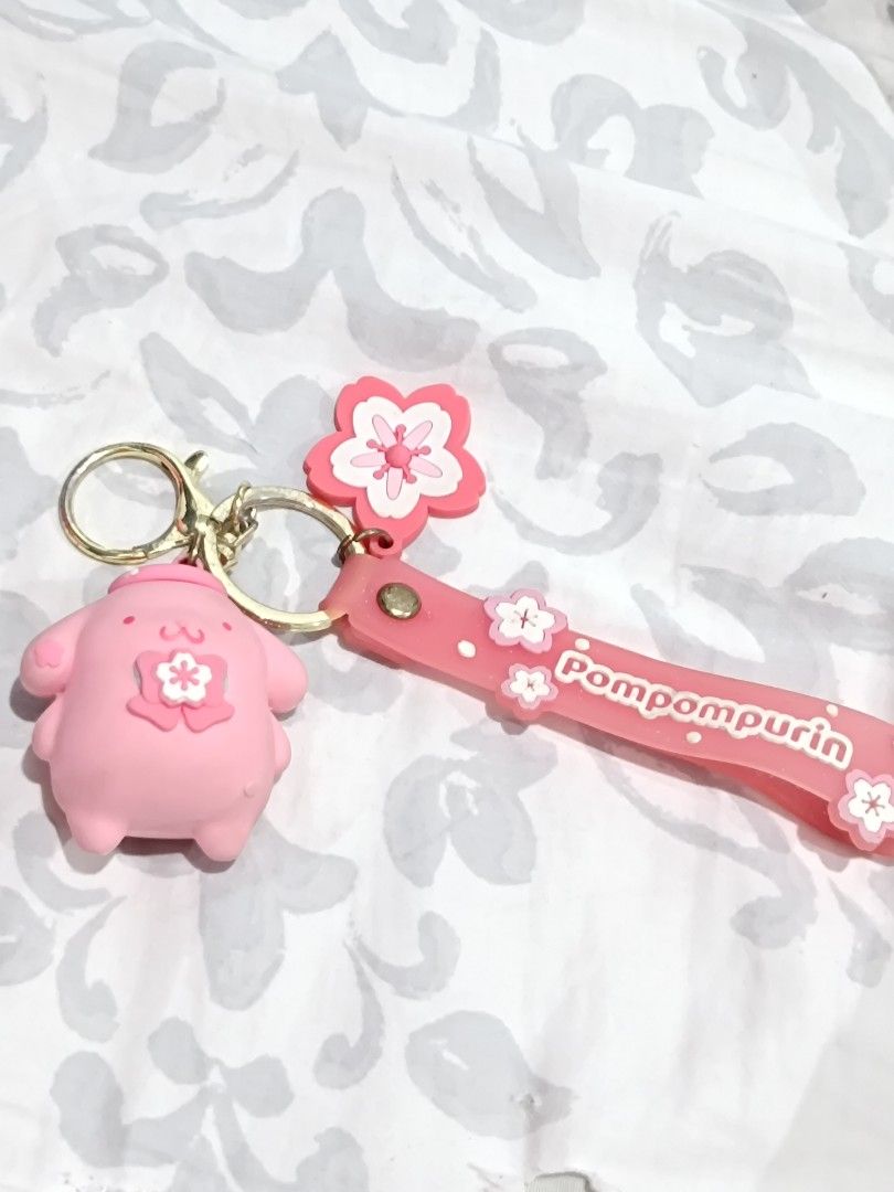 pompompurin sakura keychain 🌸 (Category: Character Goods) located in Malabon City. Submitted by milk_isha (Listing ID 1312379184, Image 1). Description: .