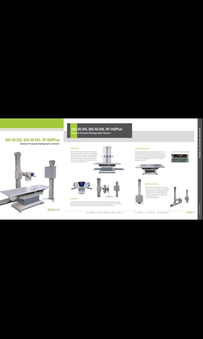 X-ray Radiographic system ECORAY (Category: Medical Supplies & Tools) located in Angeles City. Submitted by ryainramos (Listing ID 1312356932, Image 1). Description: .