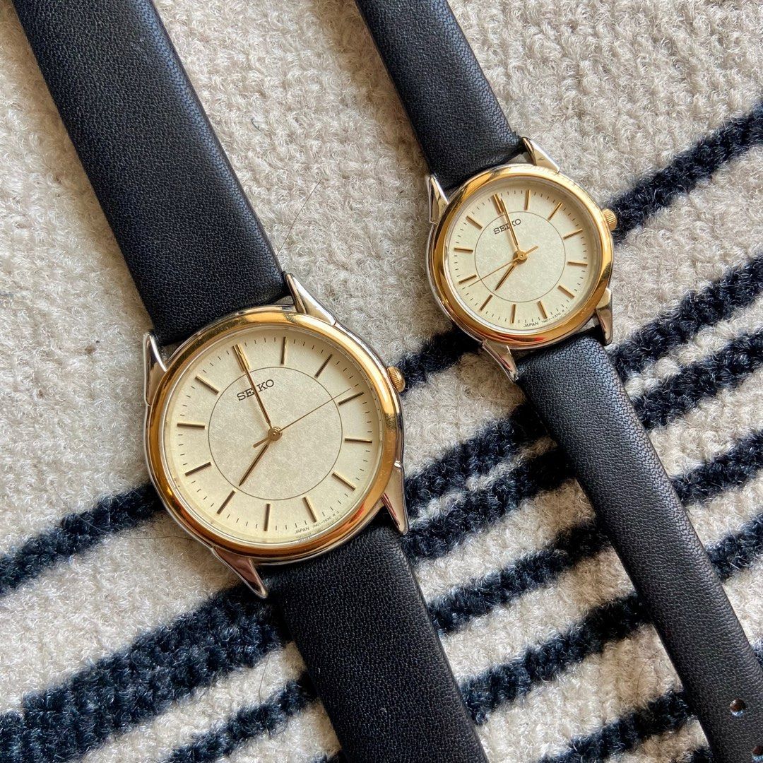 Rare Vintage Seiko Couple Watch Jam Tangan Pasangan Sepasang Fesyen Wanita Jam Tangan di Carousell