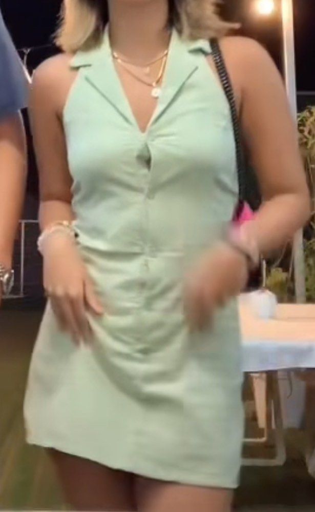 SAGE GREEN LINEN BUTTON UP MINI DRESS (Category: Dresses) located in Las Pinas. Submitted by sgon222 (Listing ID 1312368977, Image 2). Description: ‼️ READ ME PLS ‼️ - RFS: doesn’t fit me anymore - can fit xs-s - my measurements in the pics: bust - 34, waist - 26, height - 5’3. Pm for more info - Shipping will be shouldered by the buyer - MOP: Gcash - 2 day reservation only - STRICTLY NO RETURNS, REFUNDS, AND CANCELLATIONS - ONLY OFFER IF YOU’LL 