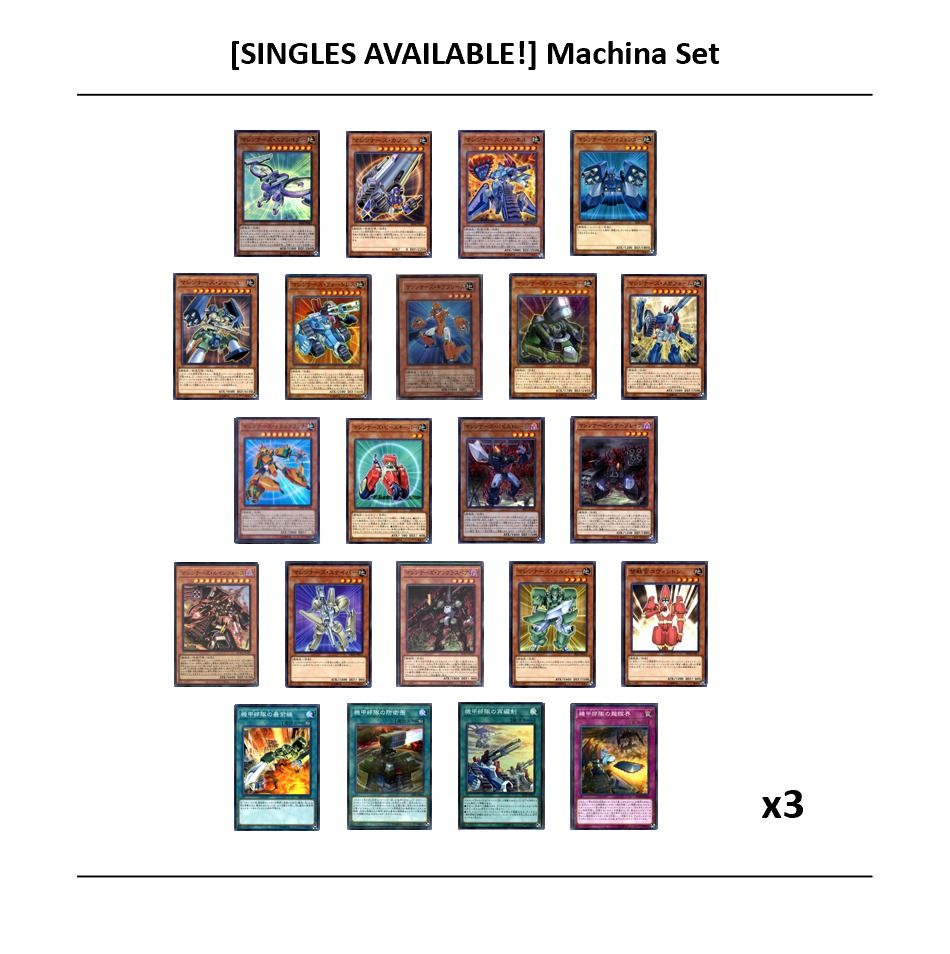 SEE DESCRIPTON FOR SINGLE CARD PRICES!] Machina Set Yugioh, Hobbies & Toys,  Toys & Games on Carousell