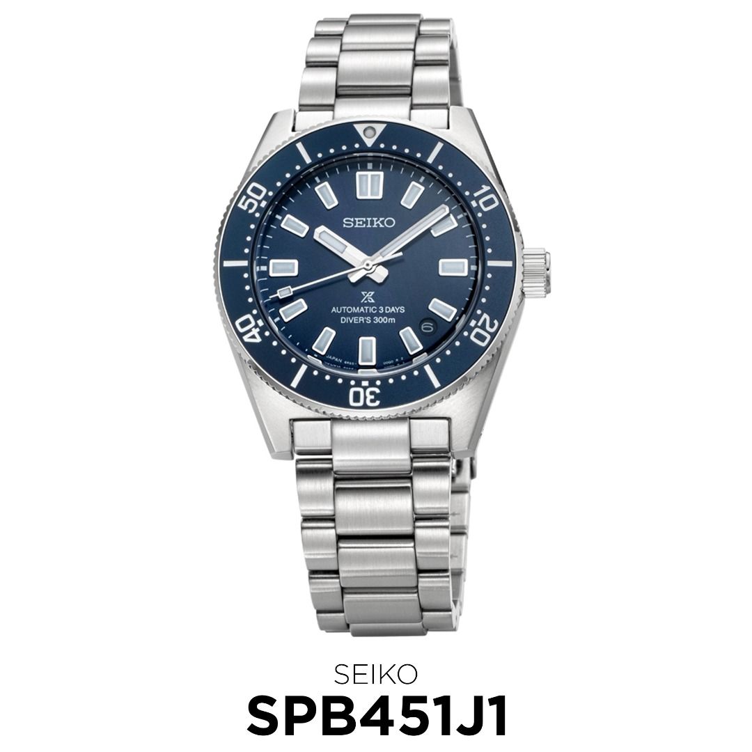 Seiko Prospex SPB451 SPB451J1 Blue Automatic Watch, Luxury, Watches on ...