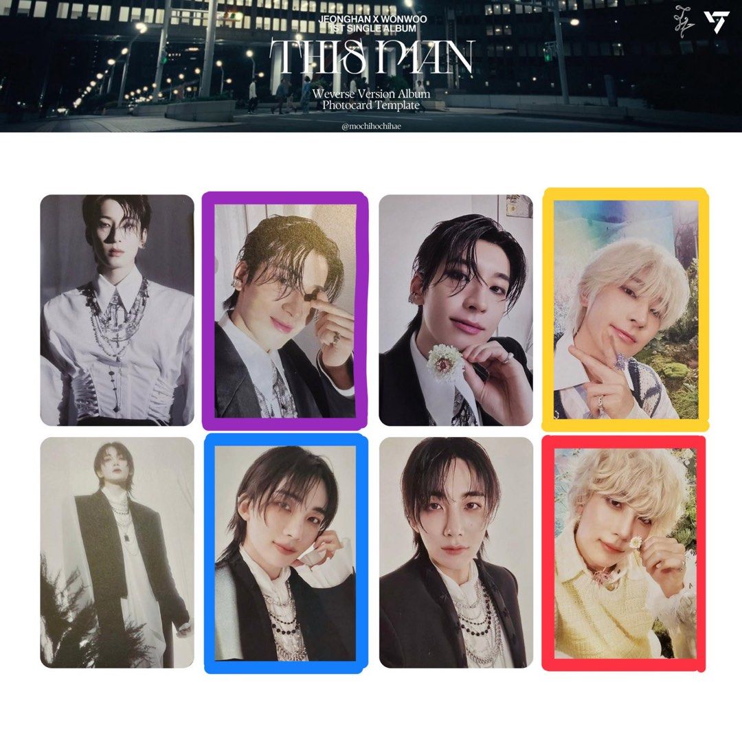 SEVENTEEN this man トレカ　weverse ジョンハン　ウォヌ seventeen ジョンハン ウォヌ this man アルバム weverse 特典 トレカ