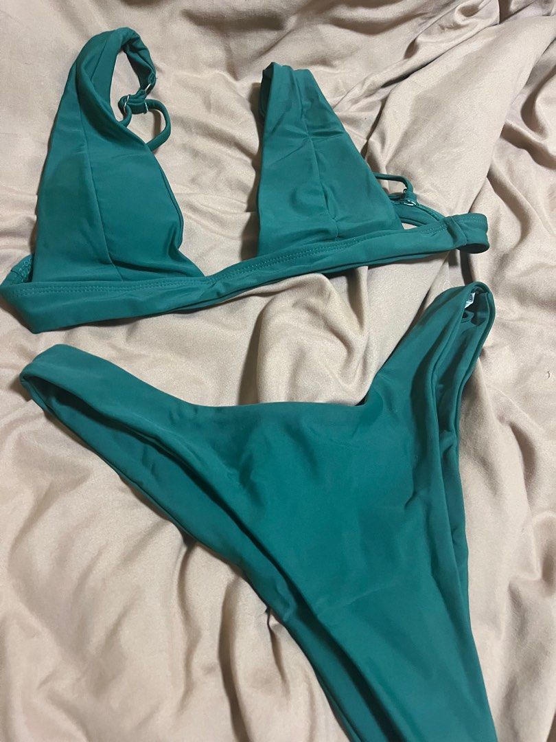 SHEIN SWIMSUIT (Category: Bikinis & Swimsuits) located in Santo Tomas. Submitted by shellsea_declutterz (Listing ID 1312434690, Image 3). Description: used once, good condi disinfected already size: small rfs: declutter .