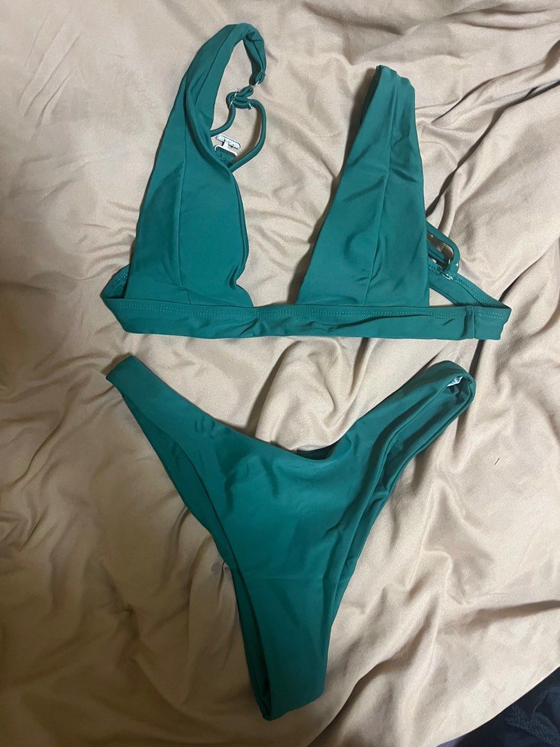 SHEIN SWIMSUIT (Category: Bikinis & Swimsuits) located in Santo Tomas. Submitted by shellsea_declutterz (Listing ID 1312434690, Image 1). Description: used once, good condi disinfected already size: small rfs: declutter .