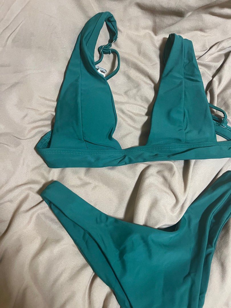 SHEIN SWIMSUIT (Category: Bikinis & Swimsuits) located in Santo Tomas. Submitted by shellsea_declutterz (Listing ID 1312434690, Image 2). Description: used once, good condi disinfected already size: small rfs: declutter .