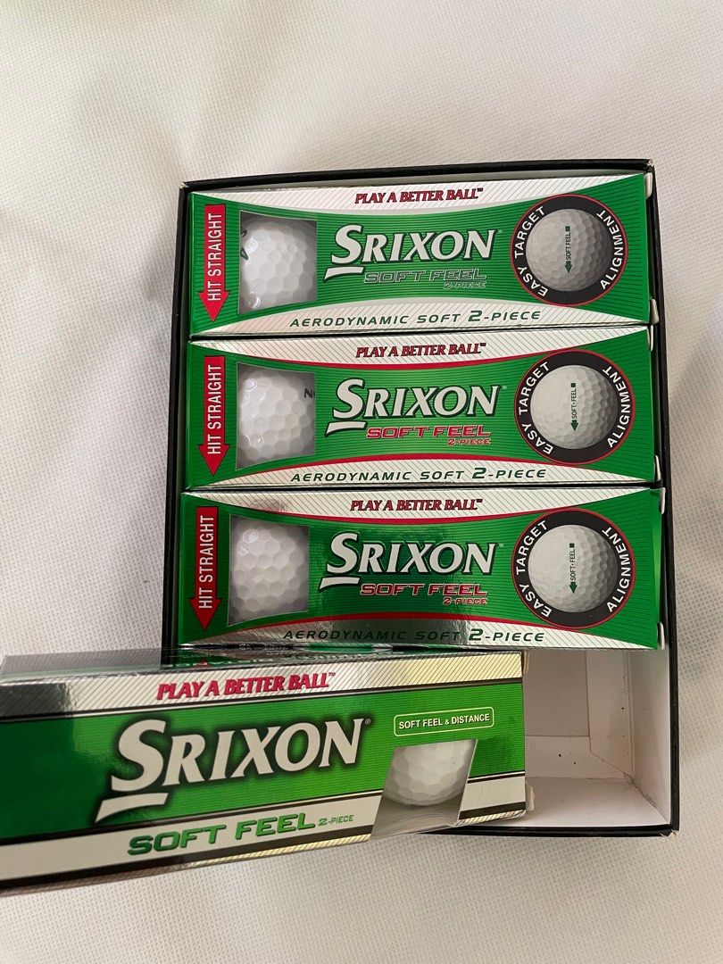Srixon Golf Balls- marked (Category: Golf) located in Muntinlupa City. Submitted by bestoption4u (Listing ID 1312335431, Image 1). Description: 375 / sleeve, marked balls authentic, never used.
