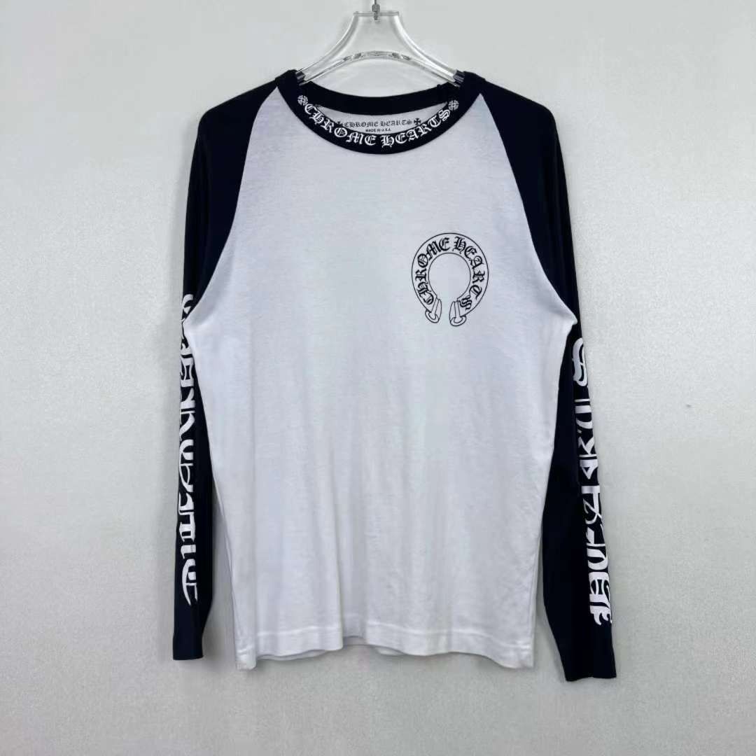 Size S Pink Chrome Hearts Baseball Long Sleeve SS22 Chrome