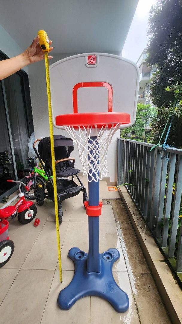 With Box Step 2 Shootin Hoops Junior Basketball Set Well used Hobbies Toys Toys Games on Carousell