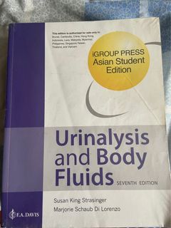 Strasinger Urinalysis and Body Fluids, Hobbies & Toys, Books ...
