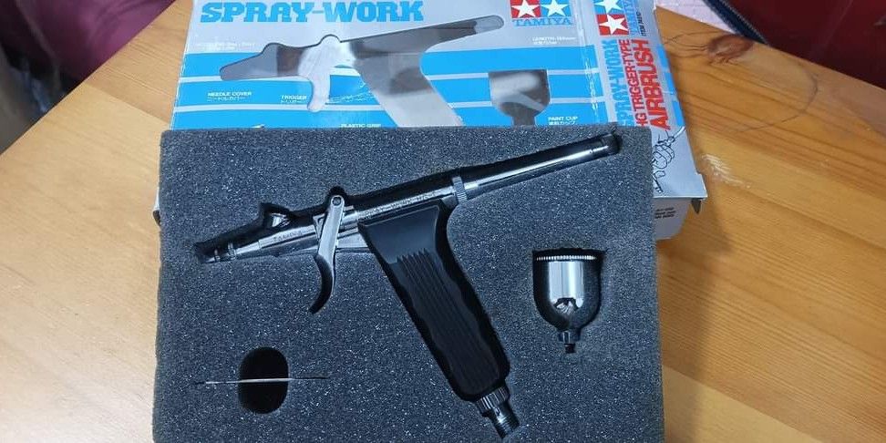 TAMIYA Airbrush Spray Work HG (Category: Craft Supplies & Tools) located in Pulilan. Submitted by cbssurplus (Listing ID 1312448349, Image 2). Description: TAMIYA Airbrush Spray Work HG Trigger Type 0.3mm Nozzle FROM JAPAN GOOD AS NEW MINIMAL TEAR ON TJE BOX DUE TO SHIPMENT Php 5k Location : Pulilan Bulacan.
