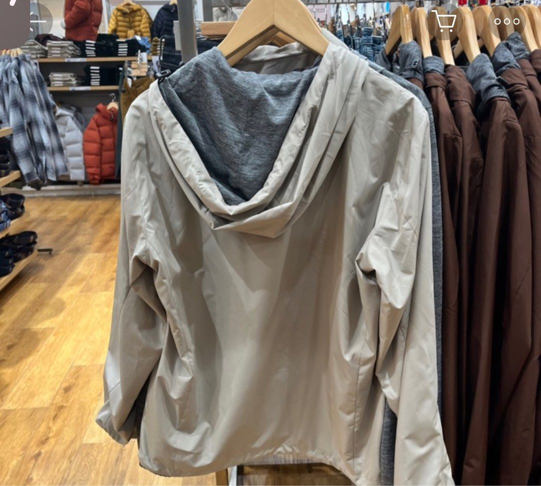 Jaket parka reversible uniqlo clearance