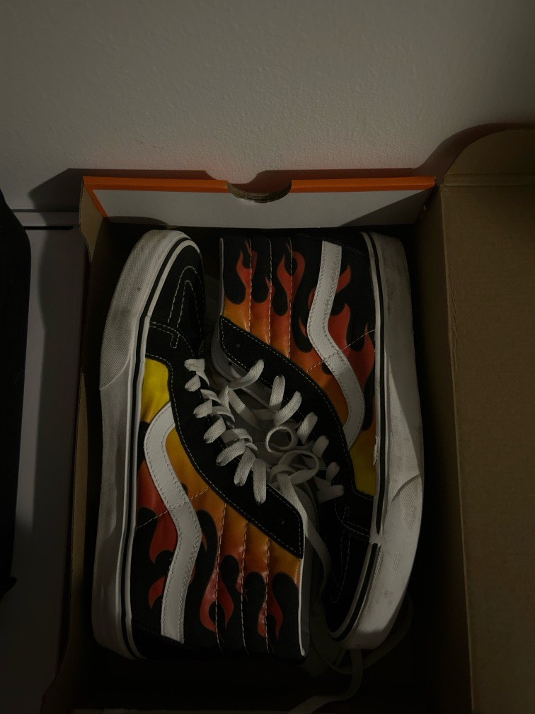 Vans Old Skool sk8 fire design